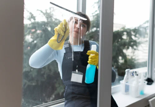 Nettoyage de vitres intérieures et extérieures à Veuil